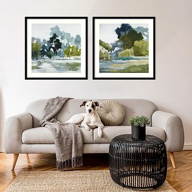 Amanti Art Fields Reflections Framed Wall Art 2-piece Set