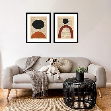 Amanti Art Modern Prose Framed Wall Art 2-piece Set