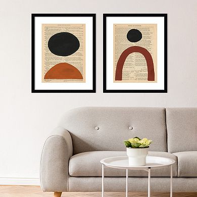 Amanti Art Modern Prose Framed Wall Art 2-piece Set