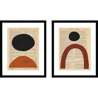 Amanti Art Modern Prose Framed Wall Art 2 pc Set