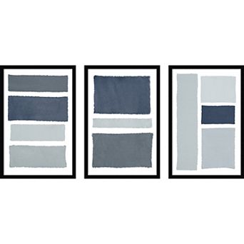 Amanti Art Painted Weaving Trio Framed Wall Art 3 pc Set