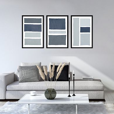 Amanti Art Painted Weaving Trio Framed Wall Art 3-piece Set