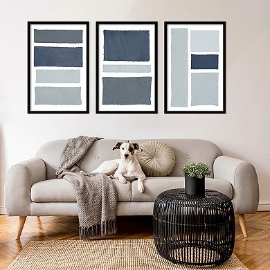 Amanti Art Painted Weaving Trio Framed Wall Art 3-piece Set