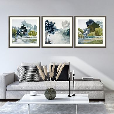 Amanti Art Soft Field Reflections Framed Wall Art 3-piece Set