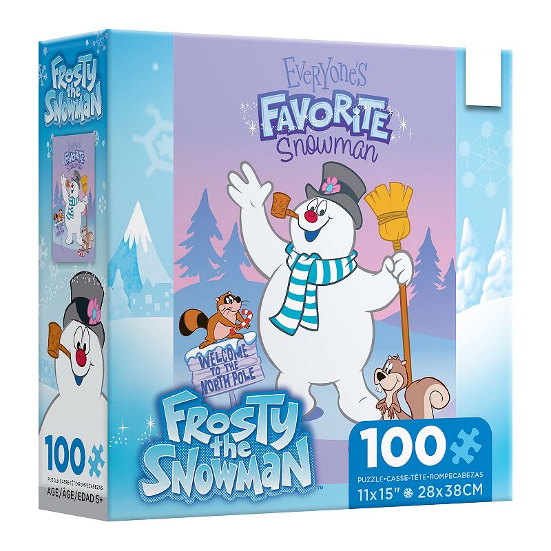 Gamewright Frosty the Snowman 100-Piece Puzzle, Multicolor