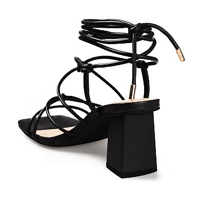 Journee Harpr Women's Tru Comfort Foam™ Strappy Heel Sandals