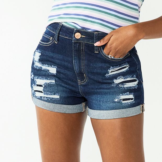 Butt I Love You Repreve High Waisted Sustainable Denim Shorts