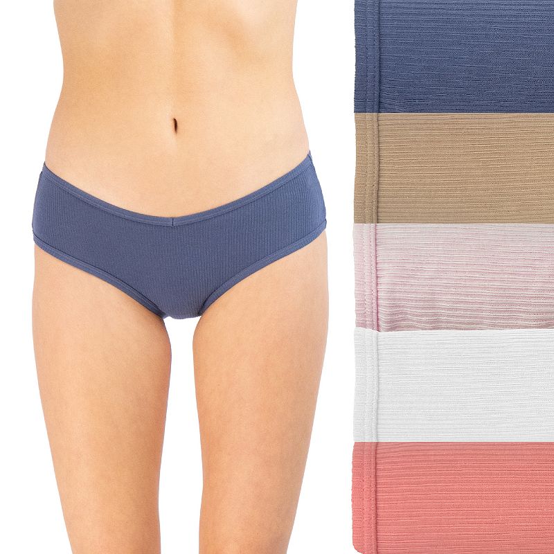 Juniors' SO® 5-pk Ribbed Hipster Panty Set SO72-026P5, Girl's, Size: Large, Warm Pack
