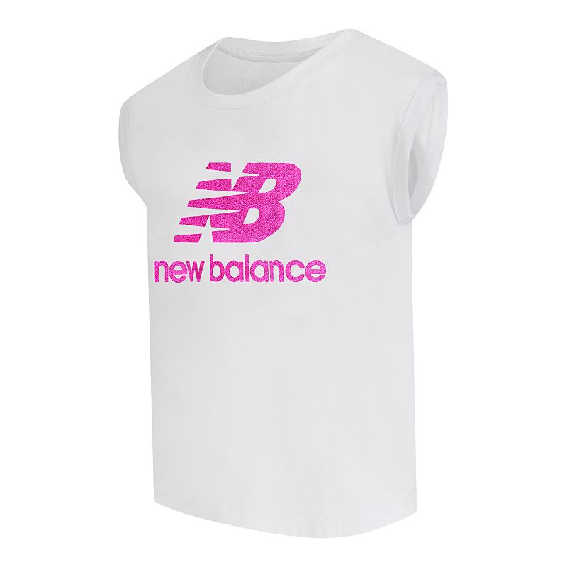 Girls 7-16 New Balance Rainbow Foil Flying Logo Tee, Girls, Size: Medium (