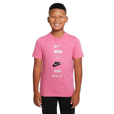 Boys 8 20 Nike Sportswear Stacked Logo Graphic Tee