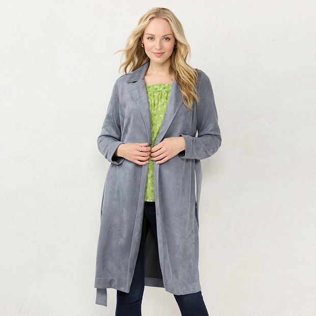 Women's LC Lauren Conrad Faux-Suede Trench Coat