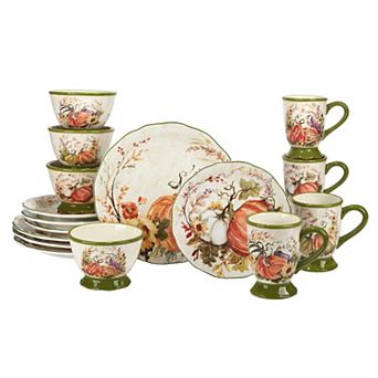 Certified International Harvest Morning 16 pc Dinnerware Set