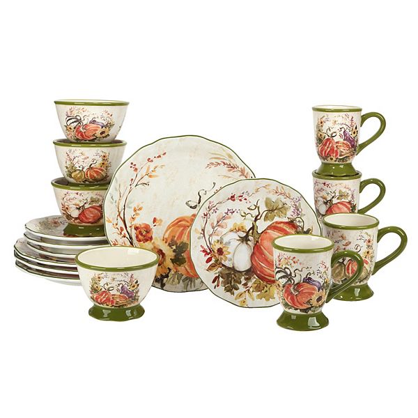 Certified International Harvest Morning 16pc. Dinnerware Set