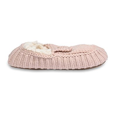 GaaHuu Textured Knit Women's Moccasin Slippers