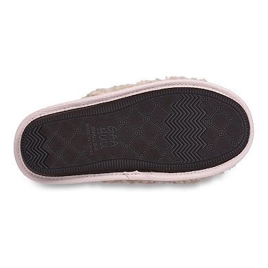 GaaHuu Quilted Teddy Bear Women's Scuff Slippers