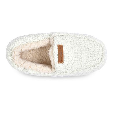 GaaHuu Textured Knit Moccasin Women's Slippers