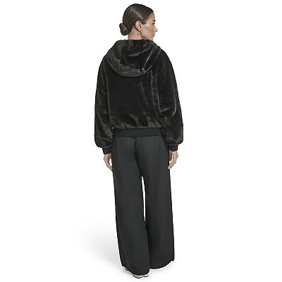 Juniors' Champion® Faux Fur Hoody Bomber Jacket