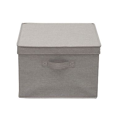 Household Essentials Square Storage Boxes with Lids 2-piece Set
