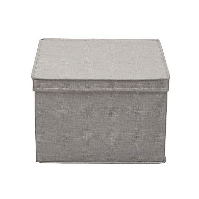 Household Essentials Square Storage Boxes with Lids 2-piece Set