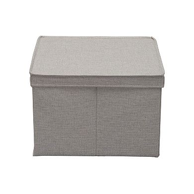 Household Essentials Square Storage Boxes with Lids 2-piece Set