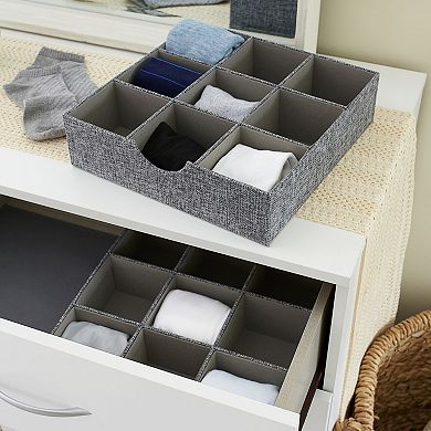 Household Essentials 9-Section Organizer Trays Hard-Sided 2-piece Set