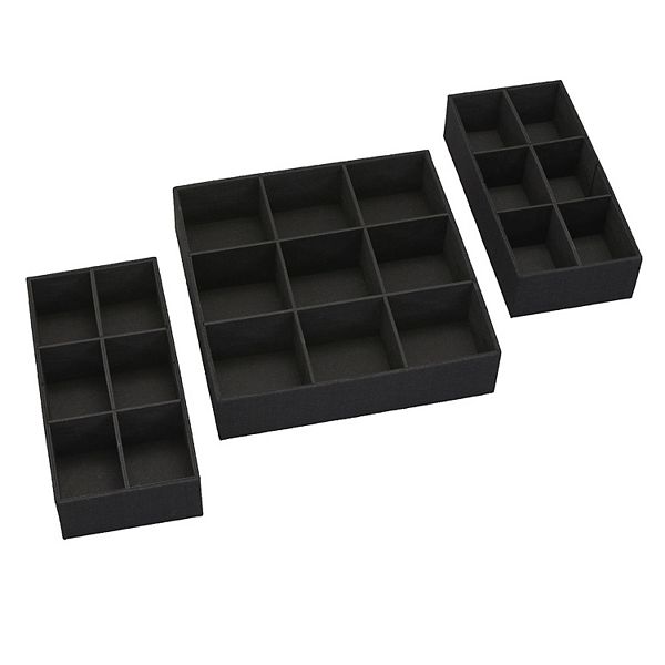 Household Essentials Drawer Organizers Hard-Sided 3-piece Set