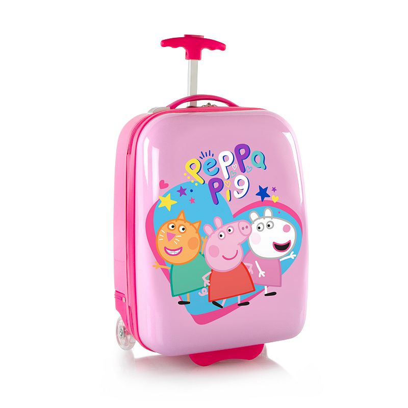 Heys Peppa Pig 18-Inch Carry-On Hardside Wheeled Luggage, Pink, CARRY ON