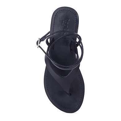 Rag & Co Wrapup Women's Buckle Flat Sandals