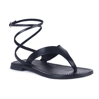 Rag & Co Wrapup Women's Buckle Flat Sandals