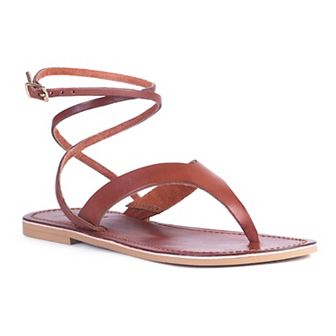Rag & Co Wrapup Women's Buckle Flat Sandals