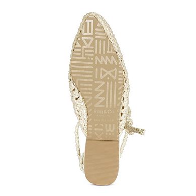 Rag & Co Bartsi Women's Tie-Up Mules