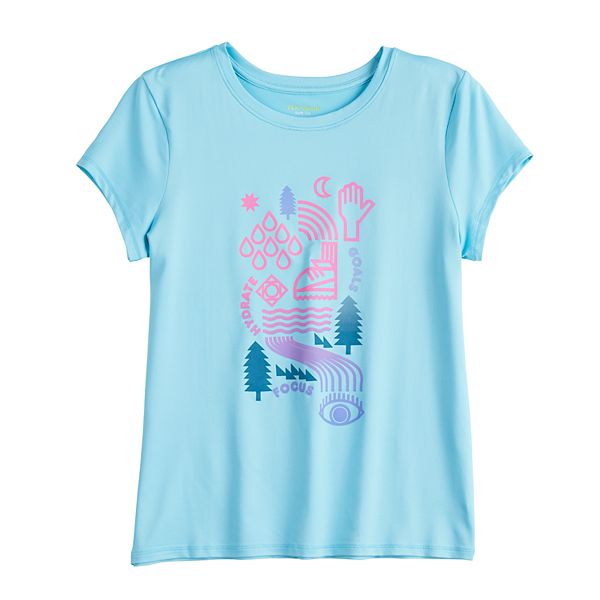 Girls 720 Tek Gear® Soft Tek Graphic Tee in Regular & Plus