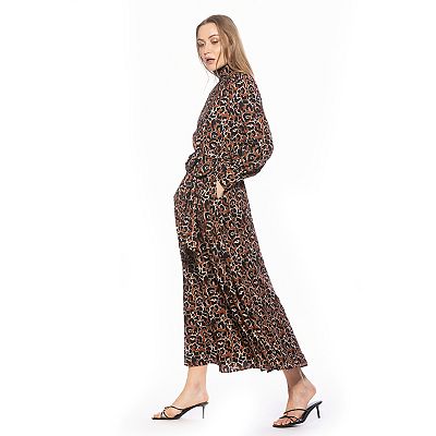 blouson sleeve maxi dress Avenue Women's Plus Size Second Nature Blouson Sleeve Maxi Dress