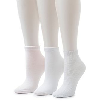 Women's Cuddl Duds® Everyday 3-Pack Ankle Socks