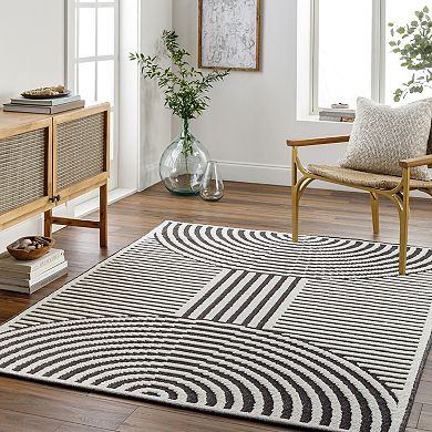 Decor 140 Loften Contemporary Washable Area Rug