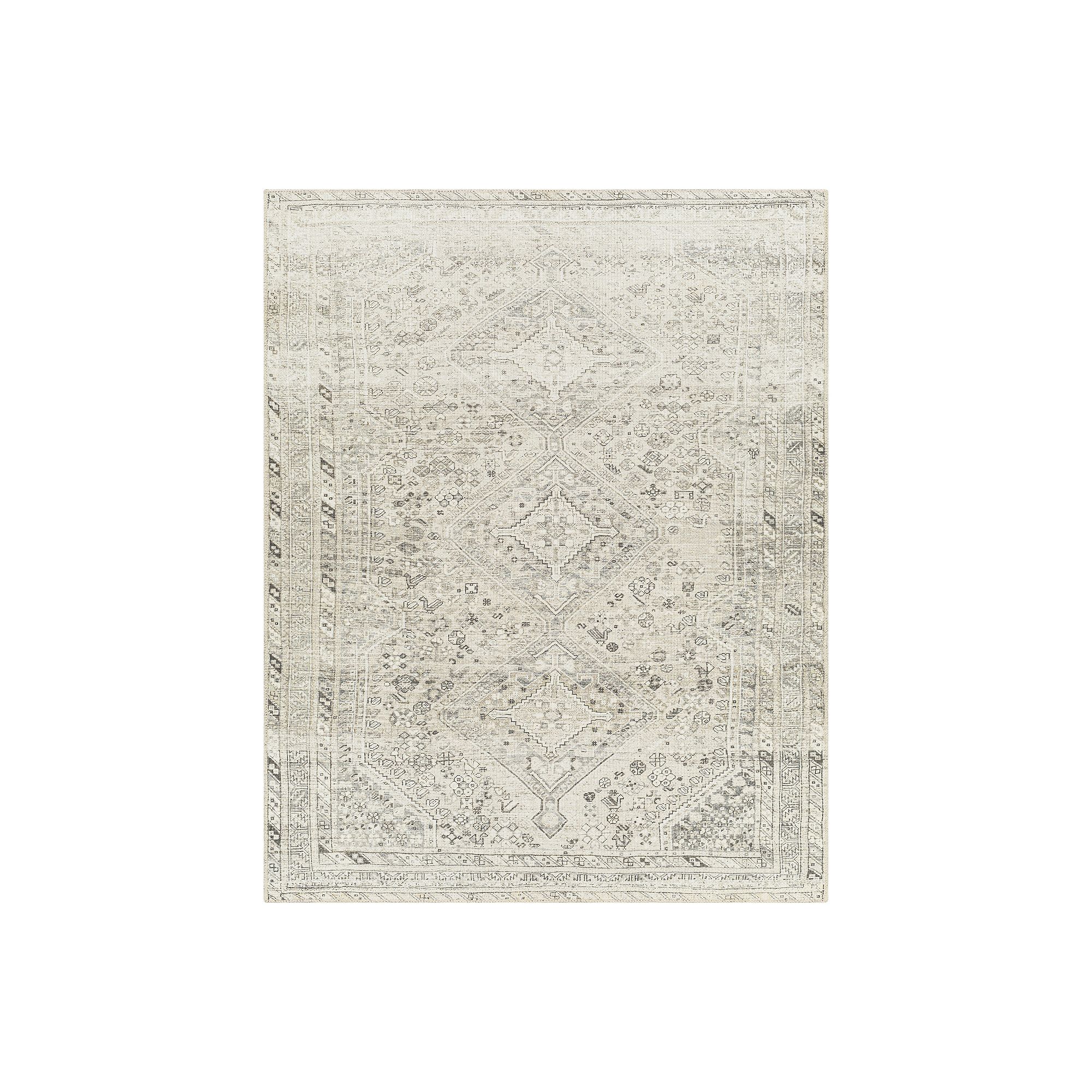 Decor 140 Albany Transitional Washable Area Rug, Green Gray