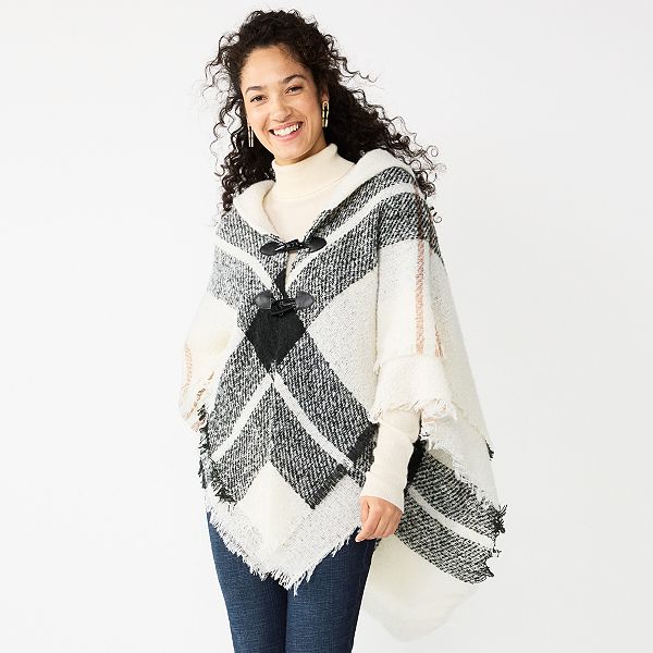 Kohls poncho outlet sweater