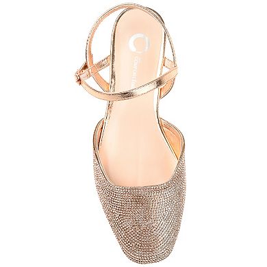 Journee Collection Nysha Women's Tru Comfort Foam™ Rhinestone Flats