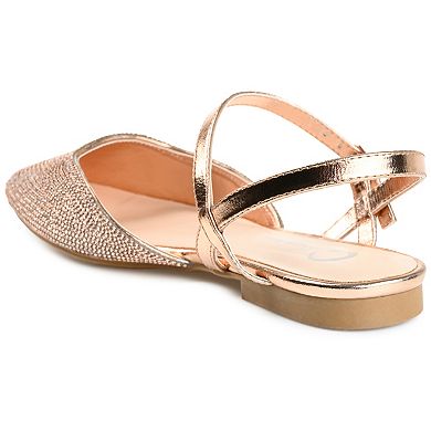 Journee Nysha Women's Tru Comfort Foam™ Rhinestone Flats