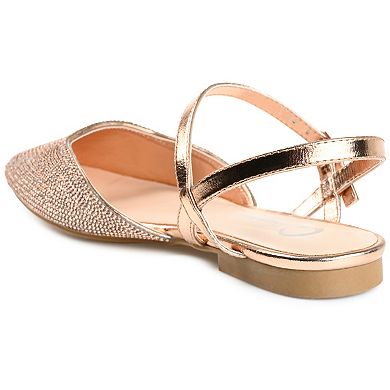 Journee Collection Nysha Women's Tru Comfort Foam™ Rhinestone Flats