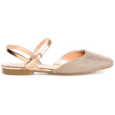 Journee Collection Nysha Women's Tru Comfort Foam™ Rhinestone Flats