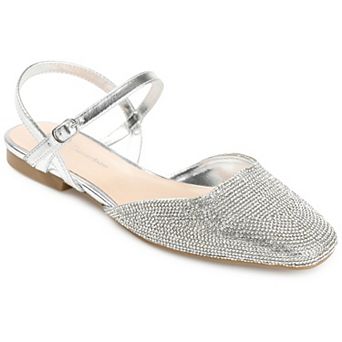 Journee Nysha Women's Rhinestone Flats