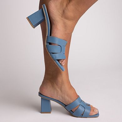 Journee Renatta Women's Tru Comfort Foam™ Block Heel Sandals