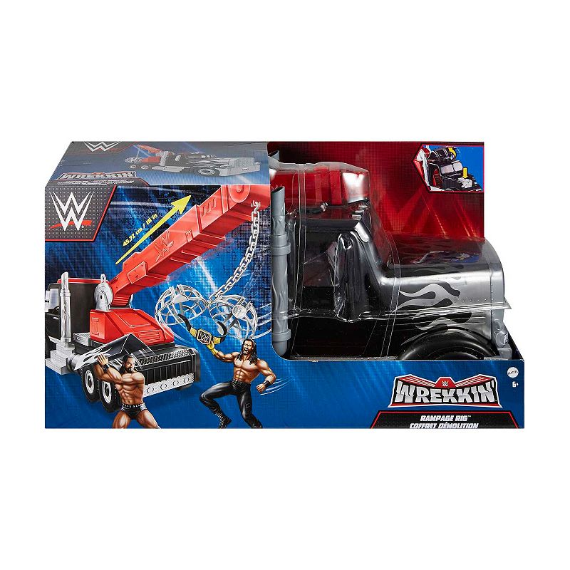 WWE Action Figure Vehicle Wrekkin Rampage Rig Truck, Multicolor