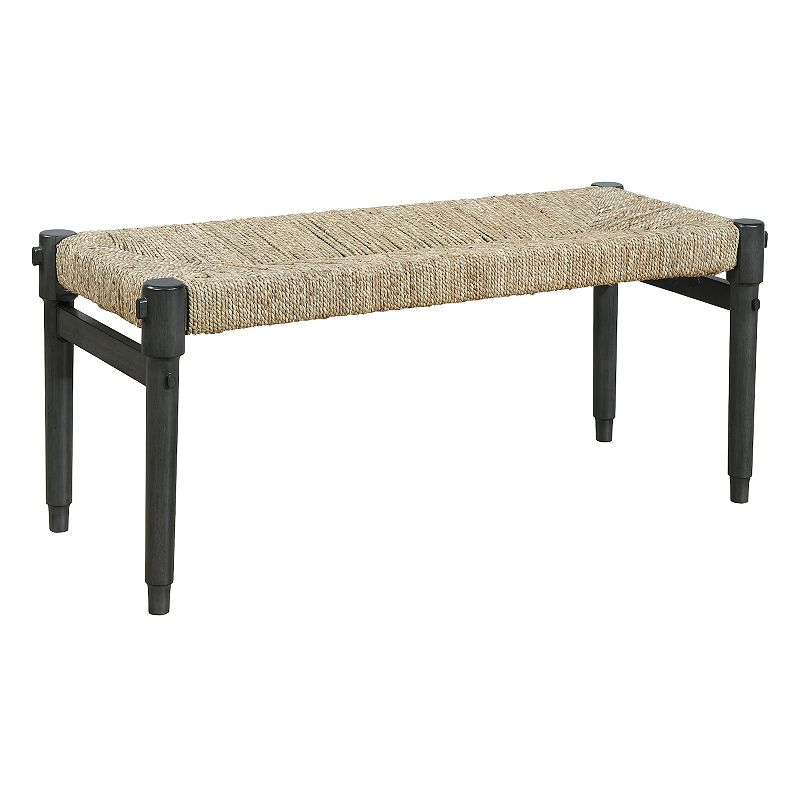 OSP Home Furnishings Winchester Bench, Grey