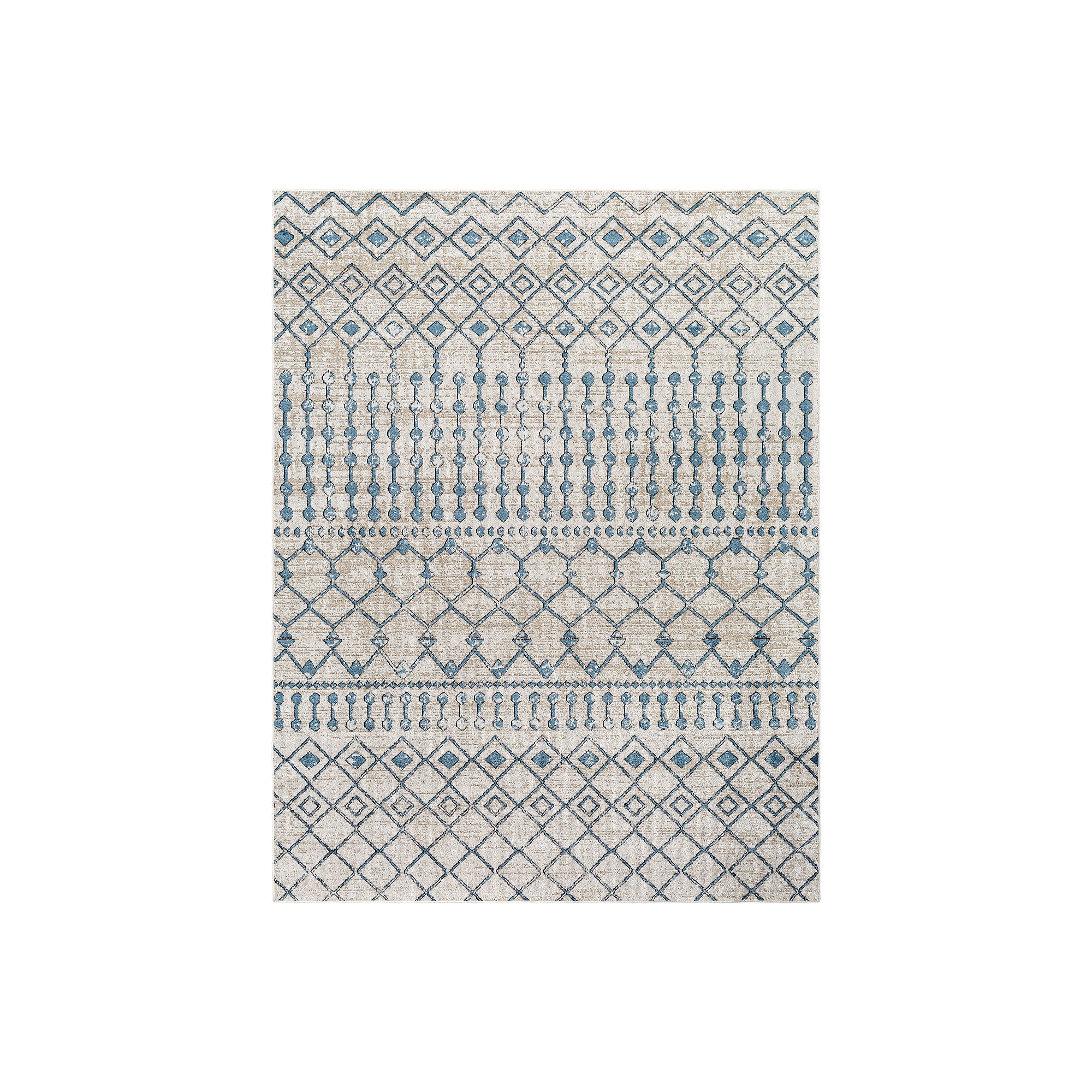 Decor 140 Laria Scandinavian Washable Area Rug, Light Blue Gray