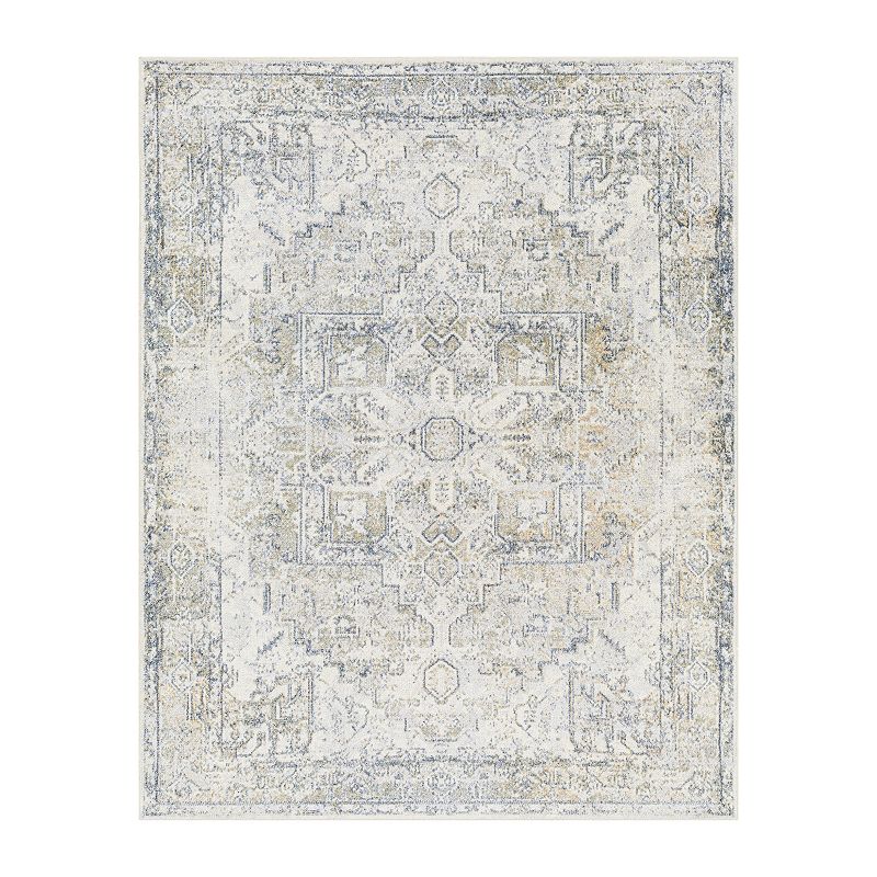 Decor 140 Laddie Contemporary Washable Area Rug, Green, 6.5X9 Ft