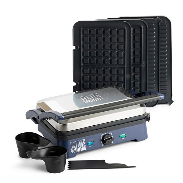 Blue Diamond Ceramic Nonstick Electric Sizzle Griddle with Grill