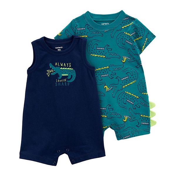 Baby Boy Carter's Alligators Romper Set