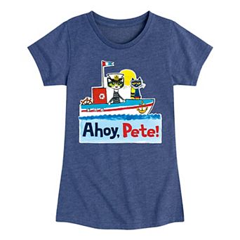 Girls 7-16 Pete The Cat Ahoy Graphic Tee